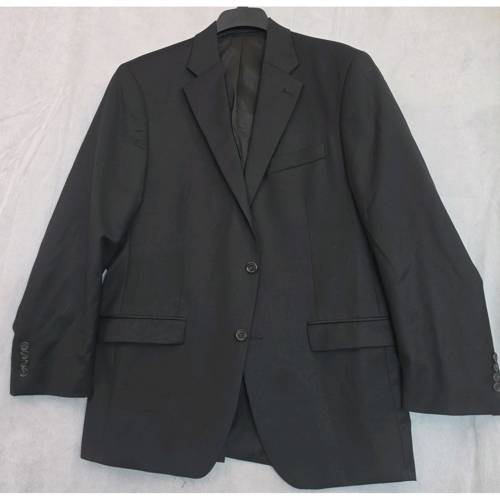Lauren Ralph Lauren Mens 40R Black 100% Wool 2-Button Blazer Sport Coat 16390